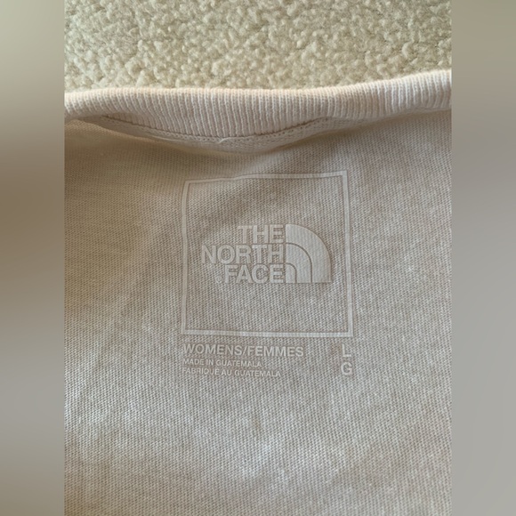The North Face Women's White Cotton Logo Crew Neck Short Sleeve T-Shirt L - Picture 3 of 4
